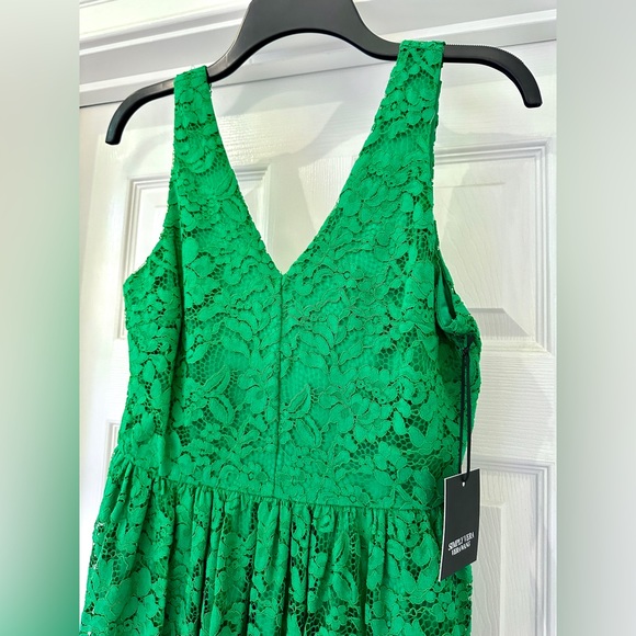 NWT simply Vera Wang midi lace dress size small emerald green - Picture 2 of 8